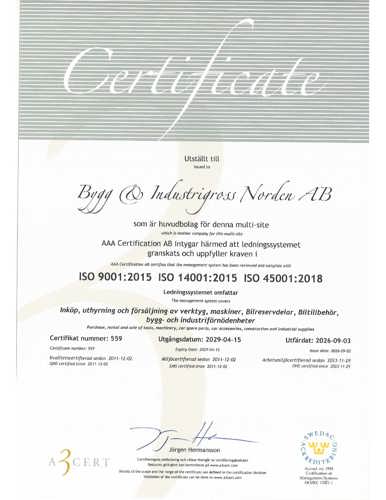 ISO 14001:2026 och ISO 9001:2026